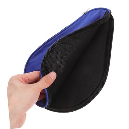Happyyami Portable Table Tennis Paddle Cover Bag Durable Storage Case for Paddle Balls Compact Organizer for Players Use