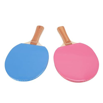 Premium 7 Ply Wood Table Tennis Paddles Set with Rubber for Indoor and Outdoor Games, Practice and Matches, 2 Paddles