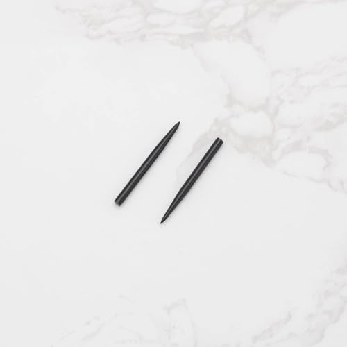 15pcs Dart Tips 2.3mm Dart Spare Points Nickel-Plated Iron Replacement Smooth Tips Metal Dart Points for Glide Spare Dart Points Black - color: 30mm