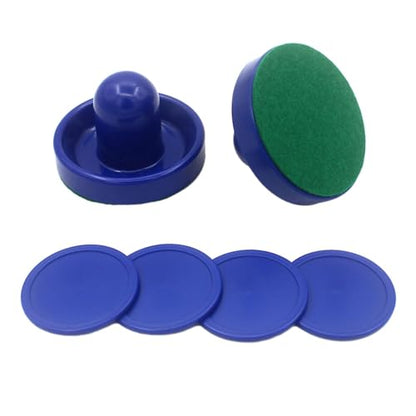 Generic Air Hockey Pushers and Air Hockey Pucks, Goal Handles Paddles for Adults and Kids Air Hockey Table Equipment for Game Tables - color: 2 Blue Pushers