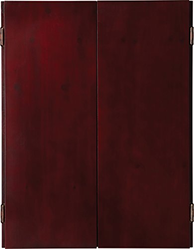 Viper by GLD Products Metropolitan Solid Wood Cabinet & Sisal/Bristle Dartboard Play-Ready Bundle - color: Mahogany, style: Standard Set
