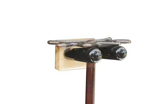 Matching Set of two Billiard Pool Rack Holders and a Billiard Pool Bridge Stick Holder (Made in the USA) (Poplar) - color: Poplar