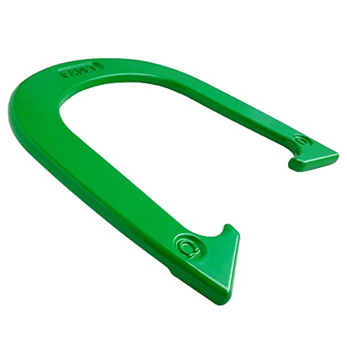 Light Weight Cadet Pitching Horseshoes - NHPA Sanctioned for Tournament Play - Drop Forged Steel - One Pair (2 Shoes) - color: Green