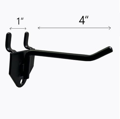 Eastern Tree 30 Packs 4" Metal Pegboard Hooks, Standard Hooks is Fit to Standing Pegboard Display and Pegboard Panels - size: 4-Inch Hooks