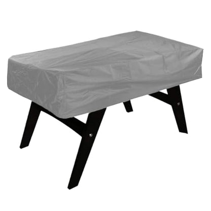 Pool Table Cover Folding Foosball Table Cover Waterproof Fabric For Soccer Game Tables Moisture Resistant Case(Gray)