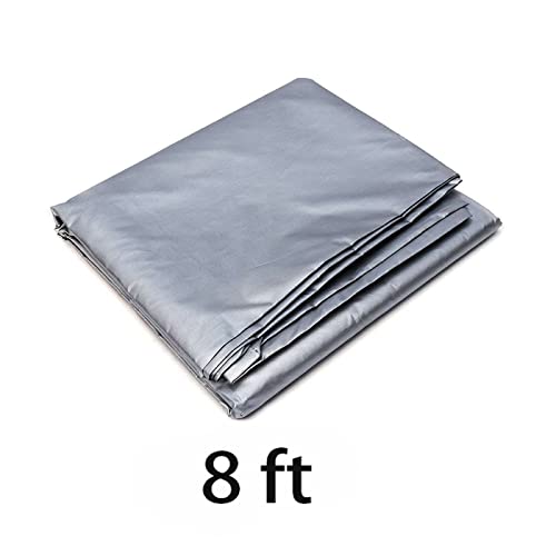 SEIWEI 8ft Billiard Table Dust Cover Outdoor Pool Table Cover Foldable and Waterproof Silver - color: Sliver, size: 8ft