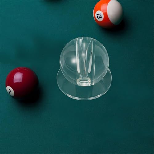 2pcs Billiard Aiming Practice Tool - Transparent Billiard Stroke Trainer - Pool Cue Stroke Trainer - Portable Round Ball Exerciser for Beginner