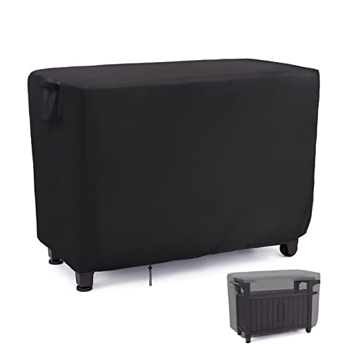 Patio Prep Table Cover for 52 Inch Keter Unity XL Portable Outdoor Table, Waterproof Outdoor Bar Table Cover, for Outdoor Grill Cart Pizza Oven Table - 52 x 22 x 33 Inch - size: 52" x 22" x 36" Inch
