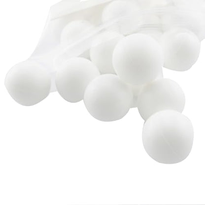 50PCS 25mm White Mini Fun Ping Pong Balls Bulk Plastic Ping Pong Balls for Prize Draws Lottery Games Party Favours Colouring Activity Accessories