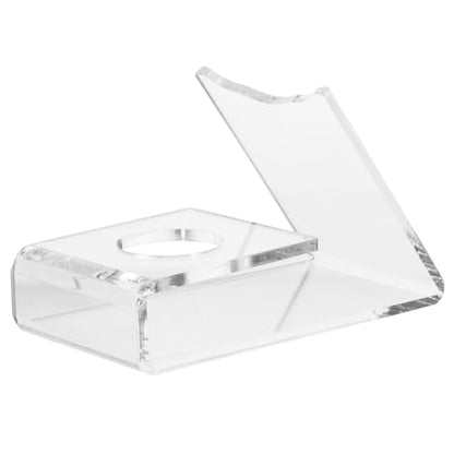 HANABASS Acrylic Table Tennis Paddle Holder Display Stand Clear Ping Pong Racket Organizer Space Saving for Home Office Game Room