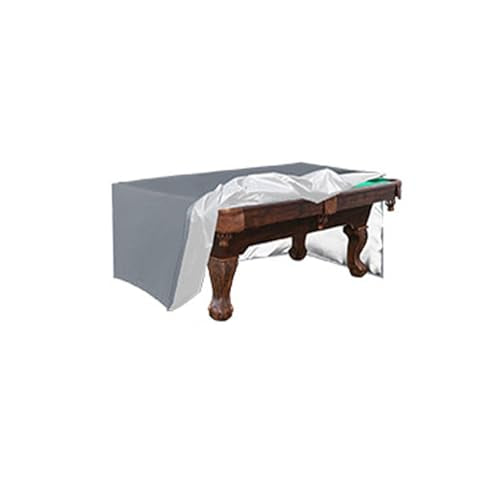 Billiard Table Cover,Dust Billiard Table Protective Accessories Durable Oxford Furniture Protection Protects Your Snooker Table from Dust, Pet Hair, Sun Rays & Rain (Gray, 7FT) - color: Gray, size: 7FT