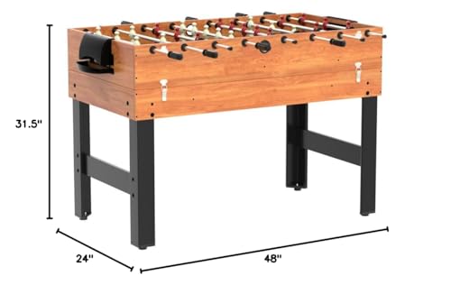 PEXMOR 10-in-1 Multi Game Table for Adults, 48" Combo Game Table for Game Room, Game Table Set for Family w/Hockey, Foosball, Pool, Ping Pong, Shuffleboard, Chess, Checkers, Bowling, Backgammon