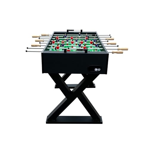 KICK Drias 48" Foosball Table – Compact Indoor Game Table - color: Black