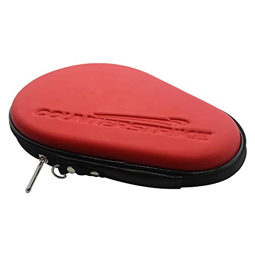 Professional Ping Pong Paddle Hard Case | PROTECT YOUR PADDLE | Table Tennis Paddle Hard Case | Table Tennis Racket Case | Hard Shell | Water Resistant - color: Red
