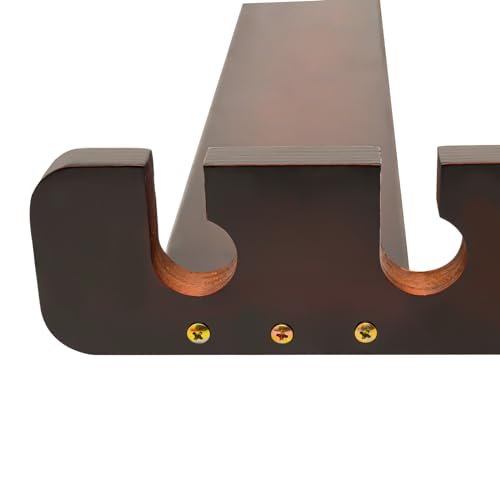 LYNICESHOP Wall-Mounted Billiard Cue Rack, 6-Cue Billiard Rack, Wooden Billiard Cue Stand, For storing pool cues, fishing rods, golf clubs (6-HOLE WALL-MOUNTED) - style: 6-HOLE WALL-MOUNTED