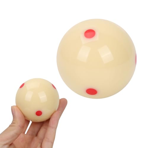 Yosoo Health Gear White 2 1/4' Dot Spot Pool Ball, 5.72cm Billiard Training Cue Ball, 169g, 1 Pack