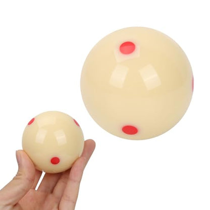Yosoo Health Gear White 2 1/4' Dot Spot Pool Ball, 5.72cm Billiard Training Cue Ball, 169g, 1 Pack