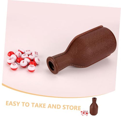 UPKOCH 2pcs Plastic Billiard Dice Set Bottle Portable Billiard Props for Pool Parties Fun Dice Game Accessories for Tables