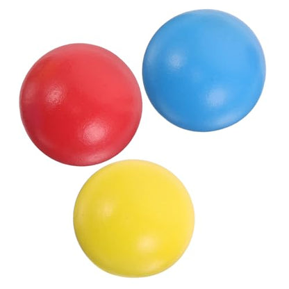 3Pcs Wooden Croquet Balls Outdoor Game for Boys Promotes Hand Eye Coordination Family Fun for Backyard Lawn Activities