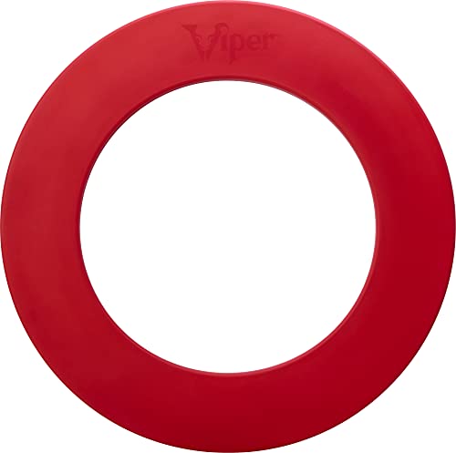 Viper by GLD Products Guardian Dartboard Surround Sisal/Bristle Steel-Tip Dartboard Wall Protector, Black, for 17.75” Steel tip Dart Board - color: Red