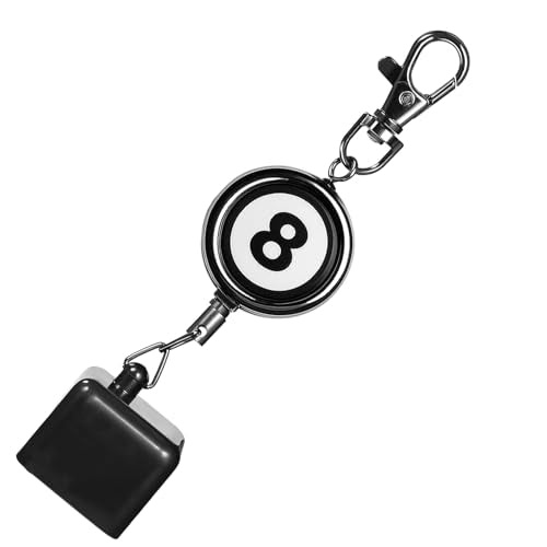 SynHHergyx Pool Chalk Holder Billiards Snooker Cue Chalk Holder with Retractable Key Ring Pool Table Accessories Billiards Accessories for Billiard Lovers
