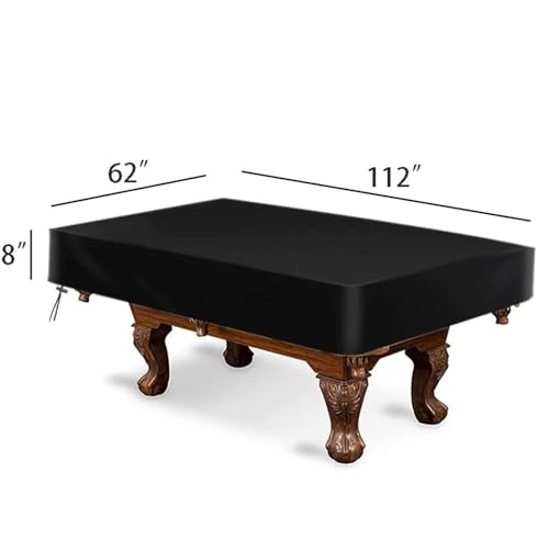 Amberr Billiard Pool Table Cover,Waterproof Cover for Pool Table Snooker Billiard Table 7/8/9 Foot Fitted(9FT) - color: 9ft