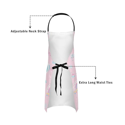 Castle Fairy Boy Soccer Kitchen Apron - color: Pink Volleyball