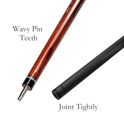 Carbon Fiber Pool Cue,11.8mm/12.5mm Low Deflection Cue Stick,Professional Pool Stick with Case - color: X4, size: 11.8mm