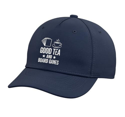 Tabletop Board Games Adjustable Baseball Hat - color: Navy Blue