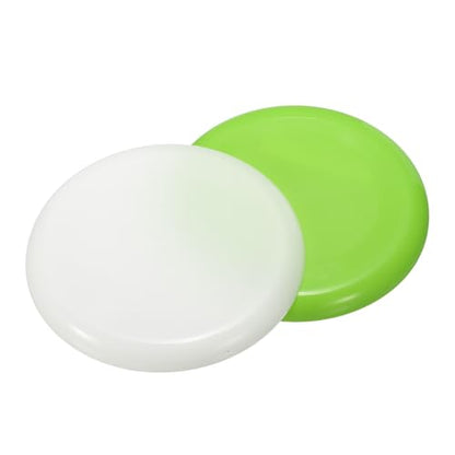 PATIKIL Flying Disc Plastic Flying Disk Flyer for Outdoor Sports Training Playing Lawn Game - color: White/Green