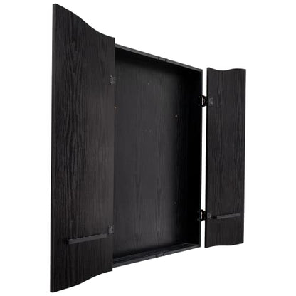 DMI Sports Black CricketPro Dartboard Cabinet | Designed for Arachnid 15.5” CricketPro 900, 800, 750, 650 Electronic Dartboards | Does Not Include Dartboard