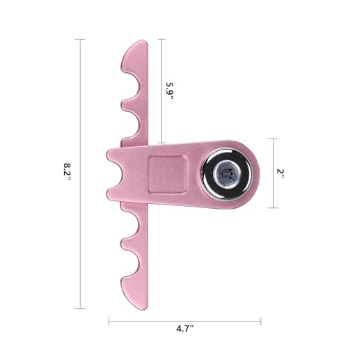 CROWN ME Portable Weighted Pool Cue Holder, Billiard Chalk Holder, Pink Cue Rest Cue Stick Holder, Aluminum Material, Storage Rack - color: Pink