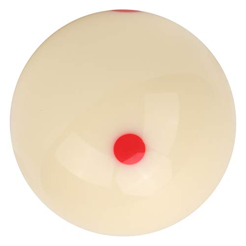 Billiard Training Ball WearResistant 57.2mm DotSpot Cue Ball for Practice for Players, Resin Material Improved Skills - color: Red Dot