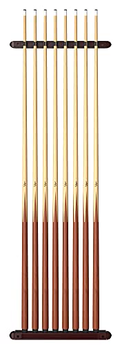 Fat Cat 2-Piece Wall Mounted Hardwood Billiard/Pool Cue Rack,