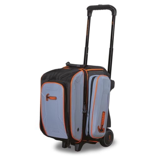 Hammer Gauntlet Double Roller Bowling Bag - color: Grey