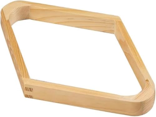 9 Ball Racks,Wooden Diamond Shaped Billiard Holder,9-Ball Diamond Rack Pool Table Triangle Ball Rack