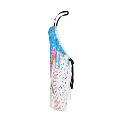 Manfei Baseball Ice Cream Kids Kitchen Apron - color: Blue