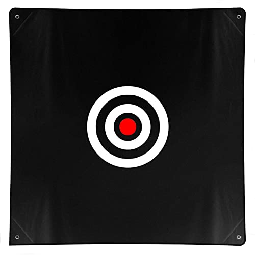 58" x 58" Golf Target Cloth - Hitting Practice Target for Indoor/Outdoor Training - style: Black