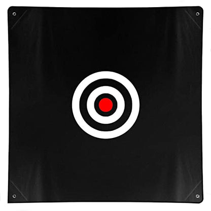 58" x 58" Golf Target Cloth - Hitting Practice Target for Indoor/Outdoor Training - style: Black