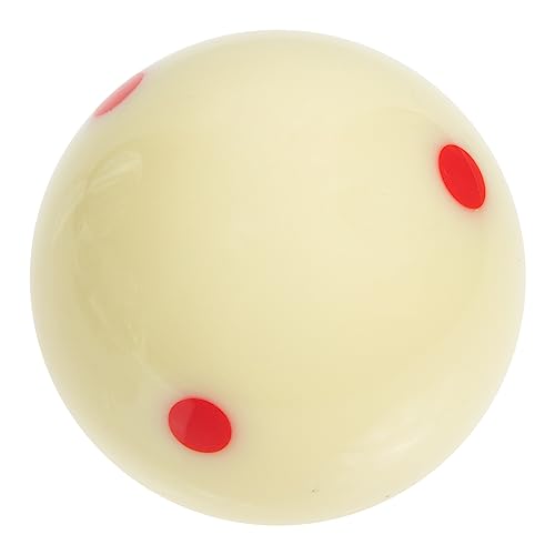 BESPORTBLE 2pcs Billiard White Ball Billiard Balls White Pool Billiard Practical Tool Snooker Cue Stick Cue with - color: Red, size: 5.7x5.7cm