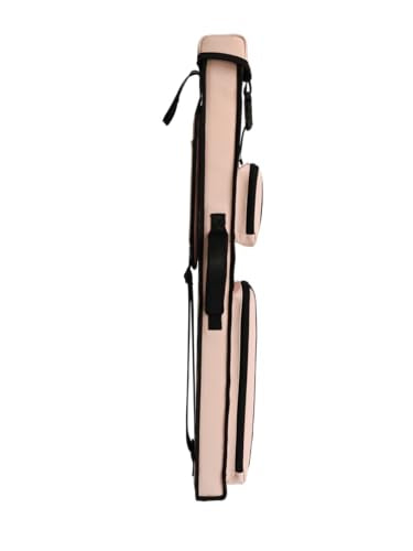 Champion 2X2,2X3,3X4 Nylon/Leatherette Billiard Pool Cue Stick Hard Case - color: Baby Pink Leatherette, size: 2X2 pool case