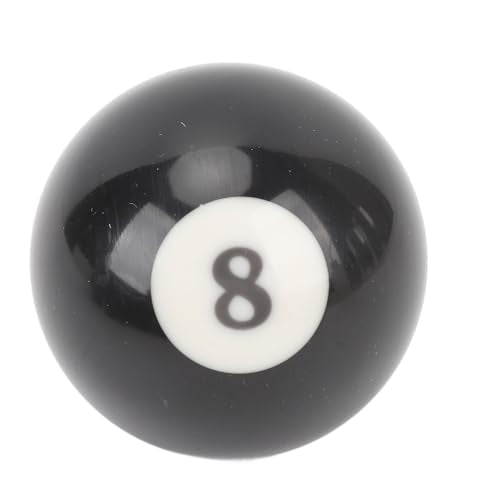 Keenso Billiard Black Eight Ball Set, 16 Pcs 2.3 Inch Pool Eight Ball Resin Billiard 8 Balls