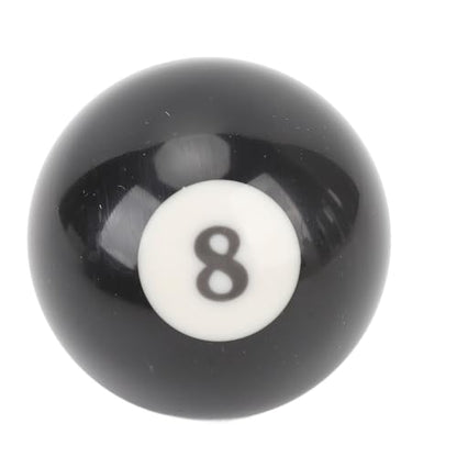 Keenso Billiard Black Eight Ball Set, 16 Pcs 2.3 Inch Pool Eight Ball Resin Billiard 8 Balls