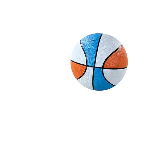 Hall of Games EZ Fold Premium Indoor Arcade Basketball Game with Steel Frame and Polycarbonate Backboard, Dual Shot Electronic Scoring with 6 Size 3 Balls Included, Perfect for Basement Game Rooms - style: Orange/White/Blue (3-Pk Balls)