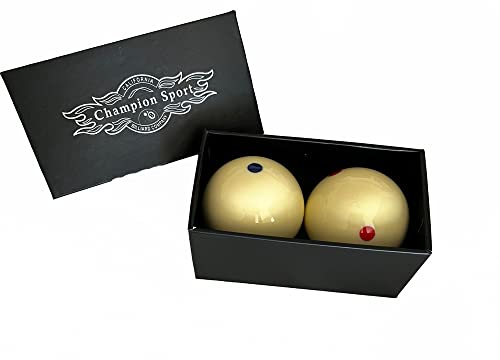 Champion 2-1/4" Billiard Practice Training Pool Cue Ball - color: 6 Blue Dot + 6 Red Dot