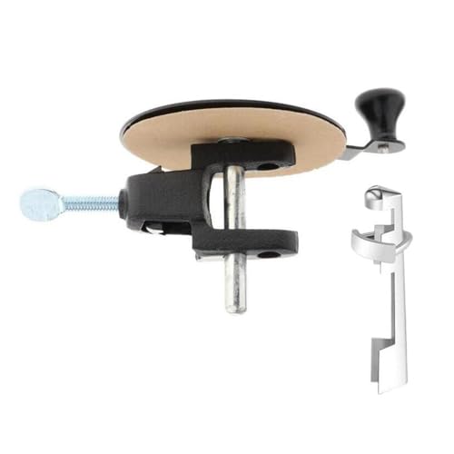 Billiard Pool Cue Tip Repair Tool Kit, Metal Cue Tip Sander and Clamp with Sandpaper, Portable Cue Tip Shaper for Snooker and Pool Stick Maintenance