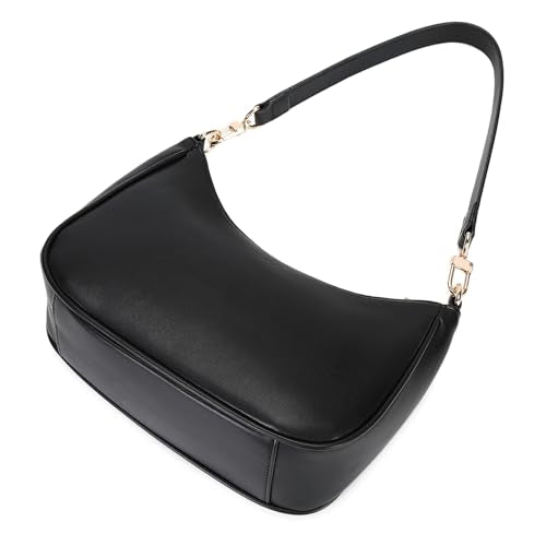 CYHTWSDJ Shoulder Bags for Women, Cute Hobo Tote Handbag Mini Clutch Purse with Zipper Closure - color: Black-g