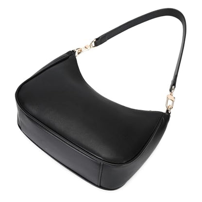 CYHTWSDJ Shoulder Bags for Women, Cute Hobo Tote Handbag Mini Clutch Purse with Zipper Closure - color: Black-g
