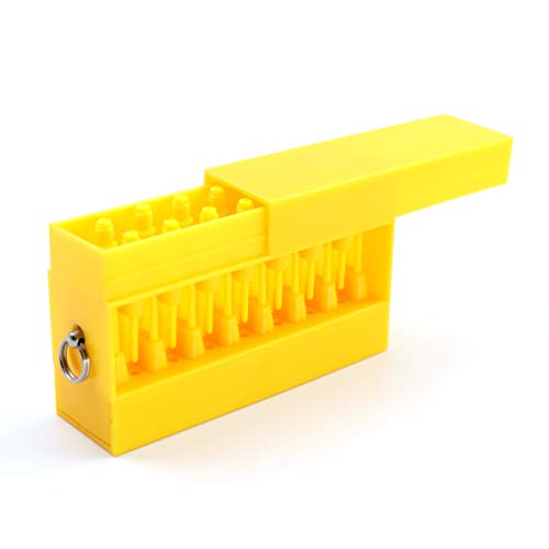 CUESOUL Touch-Point Soft Dart Tip Point with Touch Dart Case Tool for Dart Tip Replacement and Dart Tip Remove - color: Yellow