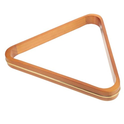 Pine Wood Billiard Ball Rack Triangle Pool Table Accessory for Standard Balls Neat Arrangement Portable Snooker Frame for Home and Tournament Use